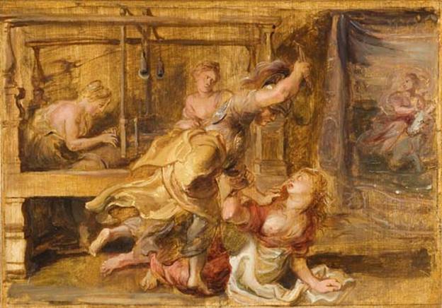 Peter Paul Rubens' Pallas and Arachne 1637.jpg