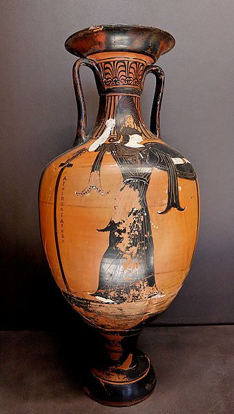 Athena image on amphora
