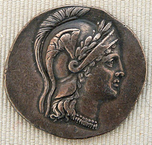 Athena image on coin