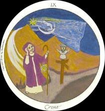 Crone card from the Motherpeace Tarot