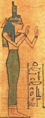 Isis image from the papyrus of Hunefer