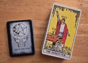 Two tarot decks side by side  